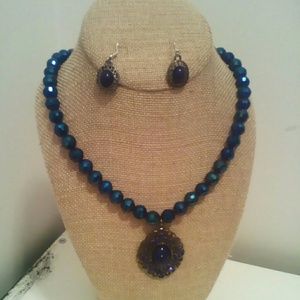 blue handmade set